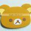 Lovely bobby 3D PVC patch label for toys