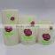 Beautiful Rose Flower Print Plastic Multicolor Candles Gife for Valentine's Day