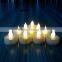 2015 hot new plastic mini led candle bright yellow flame flicker led tealight