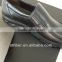 Black pu microfiber leather for shoes