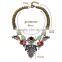 2015 Fashion leaf flower rhinestones necklace accessories for women