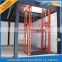 Vertical guide rail elevators hydraulic cargo lifts residential cost