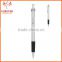 Exhibition Conference Custom Wired Clip Plunger Action Ballpoint Pen With Rubber Grip Ball Pen Supplier