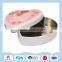 Sweet heart shaped gift tin box for wedding candy
