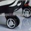 ABS hard case luggage with zipper wheel alumunium trolley systems