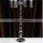 New product! Wholesale crystal glass candle holder with flower bowl in China