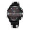 WEIDE stop watch WH5202 stainless steel back water resistant watch chronograph watch mens