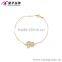 2016 Leaf design wholesale cheap price 18k gold bracelet