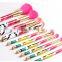 Pink Animal Hair Cosmetic Brush 10Pcs Full Set With Nice Looking Handle