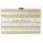 Hot Selling Lady's Acrylic Clutch Evening Bag for Women