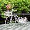 Wrought iron vintage bicycle plant stand wedding decoration