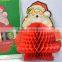 Christmas Party Happy SNOWMAN Paper Honeycomb Character Table Decoration
