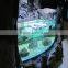 customized transparent acrylic indoor fish aquarium thickness in 10mm to 400mm