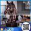 Custom art resin animals craft horse head sculpture for study room decoration