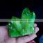 Green Coated Aqua Titanium Aura Crystal Spirit Stones Cluster