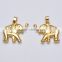 Wholesale 15*28mm Gold Plated Elephant Charm Animal Pendant
