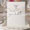 2015 High Quality lace flower wedding invitation card