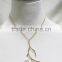 Cheap Short Chain Necklace w/ Goldtone Branch White Pearl Necklace Simple Chain Gold Necklace2016 Fashion Style Wholesale