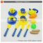 Plastic pretend play tableware kitchen toy set for kids