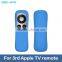New design Fluorescent Silicone case cover for Apple TV 3 silicone guard for Apple TV 3rd gen remote controller
