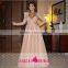 Myriam Fares Deep V-neck Long Sleeves Beaded Evening Dress 2016