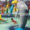 Water play equipments dolphin water fountain