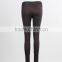 F5W31037 Custom Design Zip Cotton Leggings Women Slim Skinny Leggings