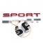 Wholesale sport chrome adhesive letters custom logo stickers