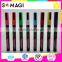 8 Pack Fluorescent colors Anti-wipe Highlighter Pen with Reversible 6mm Tip Non-toxic And Dustless