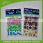 self-adhesive die cut colorful glitter eva custom stickers alphabet letter