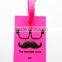 Soft Rubber Funny Bag Tags Wholesale PVC Shaped Travel Airline Luggage Tags