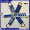 2016 Disposable custom woven twill fabric key chain /key fob /key tag