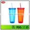 24oz bpa free double wall plastic tumbler cup with bling