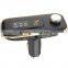 The new Bluetooth hands-free phone FM transmitter aux Bluetooth music receiver card car MP3