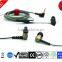 Braided fabric cord/cable earphone made in China