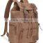 Functional Lovely Men's Travel Backpack Bag Canvas Leather Bags