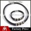 Factory Cheap Stainless Steel Leather Silver Bracelets Mens Wide Necklaces Jewelry Sets