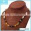 New Trendy Emerald Diamonds Chain Gold Necklace