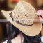 Top Selling outdoor summer lovers beach sunscreen folding large-brimmed straw cowboy hat
