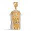 gold jesus piece pendant stainless steel jesus head pendant, dubai gold pendant with zircon stone