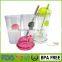 Double Layer Plastic Cups with Lids and Straw Juice Fruit Water Bottle Bpa Free