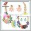 No.1 yiwu exporting commission agent wanted good quality fashion beautiful colorful bridal necklace set jewelery set