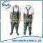 durable cheap waterproof pvc chest high fishing wader being used as aquacultural working wear