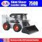 Diesel Engine 0.44m3 Bucket Mini Loader Skid Steer WECAN 750D Skid Steer Tires 12x16.5