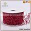 sheer polyester mesh fabric flower packing decorative ribbon trim