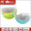 Durable plastic round multi size soup mixing fish fruit sugar baby bowl