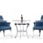 Modern European style livingroom high back leisure chair/reception chair armchair/ghost chair with stripe fabric