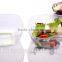 Useful plastic salad bowl with forks for Kitchen / plastic big salad bowl with forks set