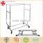 Collapsible Clothing Rack Commercial Grade Rolling Garment Rack double rail heavy duty