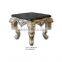 French style antique small side table with marble top